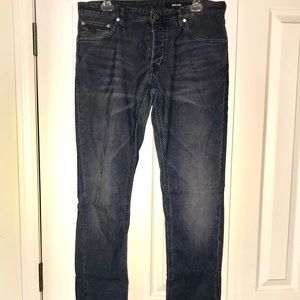 JUST CAVALLI Corduroy Slim Jeans, Blue, 33x34